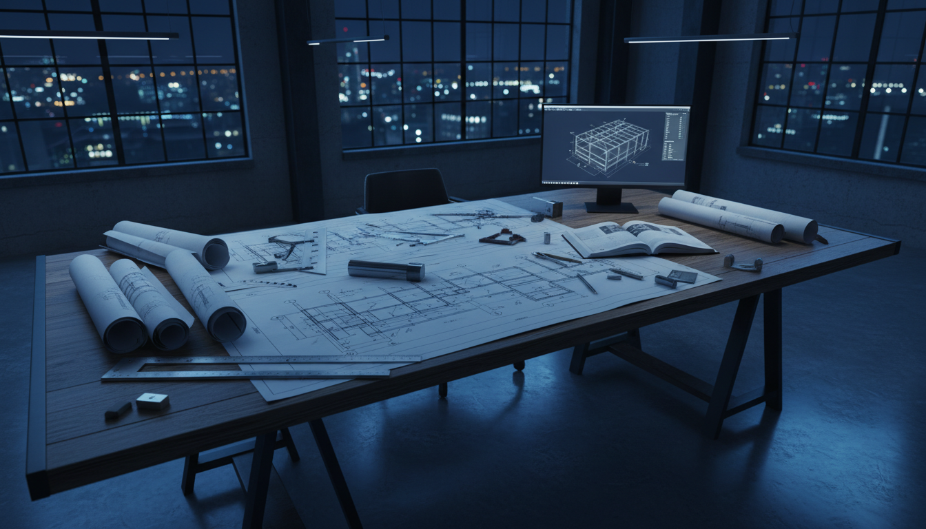 Werkplaatstekeningen staalconstructie