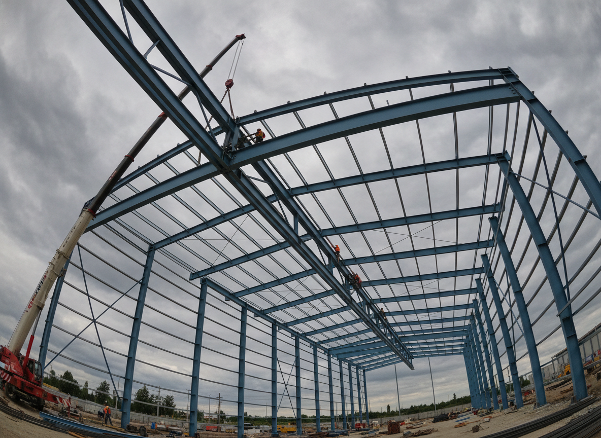 Bedrijfshal staalconstructie Drachten